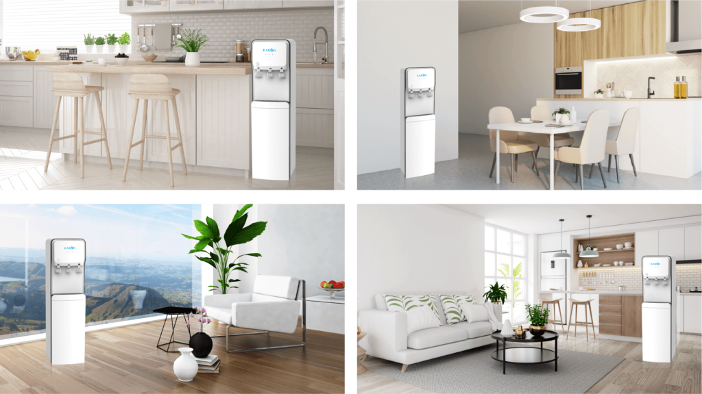 hình không gian máy nóng lạnh Karofi HC18-RO